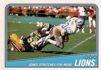1988 Topps #372 Lions Team Leaders - James Jones Front