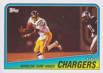 1988 Topps #203 Chargers Team Leaders - Kellen Winslow Front