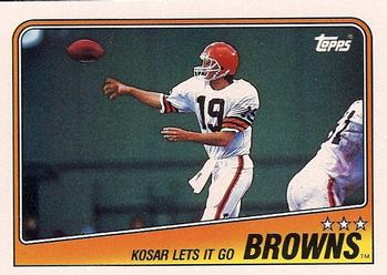1988 Topps #85 Browns Team Leaders - Bernie Kosar Front