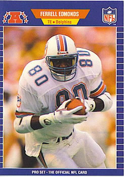 1989 Pro Set #214 Ferrell Edmunds Front