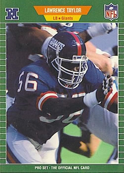 1989 Pro Set #292 Lawrence Taylor Front