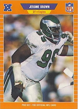 1989 Pro Set #312 Jerome Brown Front