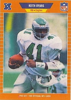 1989 Pro Set #313 Keith Byars Front