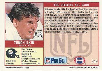 1989 Pro Set #349 Tunch Ilkin Back