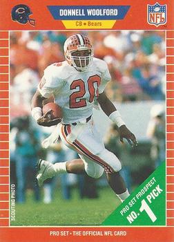 1989 Pro Set #488 Donnell Woolford Front