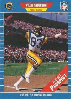 1989 Pro Set #545 Willie Anderson Front