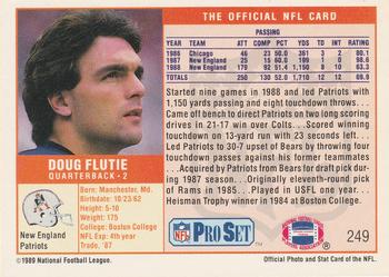 1989 Pro Set #249 Doug Flutie Back