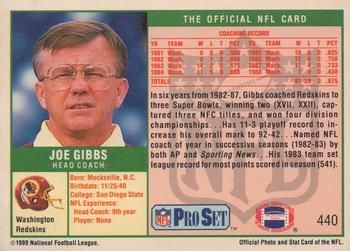 1989 Pro Set #440 Joe Gibbs Back