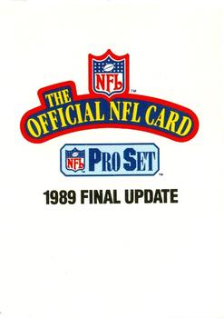 1989 Pro Set #NNO Final Update Title Card Front