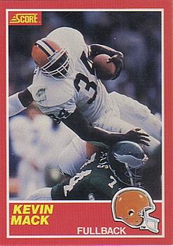 1989 Score #129 Kevin Mack Front