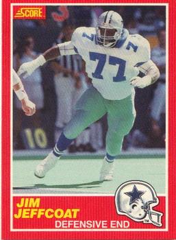 1989 Score #143 Jim Jeffcoat Front