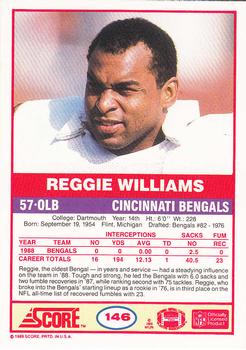1989 Score #146 Reggie Williams Back