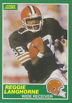 1989 Score #229 Reggie Langhorne Front