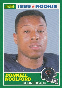 1989 Score #247 Donnell Woolford Front