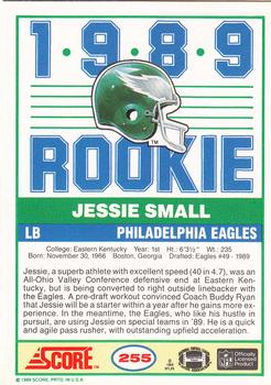 1989 Score #255 Jessie Small Back