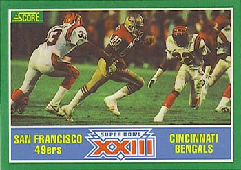 1989 Score #275 Super Bowl XXIII Front