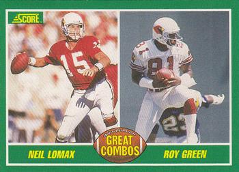 1989 Score #280 Roy Green / Neil Lomax Front