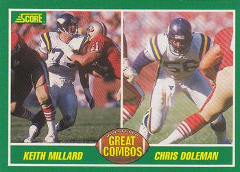 1989 Score #282 Keith Millard / Chris Doleman Front