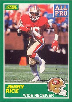 1989 Score #292 Jerry Rice Front