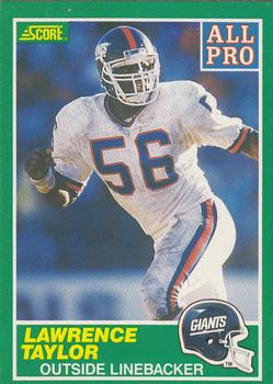 1989 Score #295 Lawrence Taylor Front