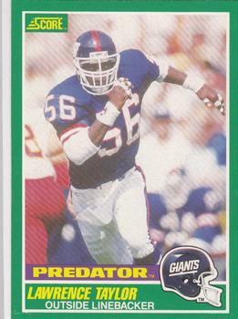 1989 Score #322 Lawrence Taylor Front