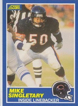 1989 Score #50 Mike Singletary Front