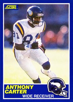 1989 Score #20 Anthony Carter Front