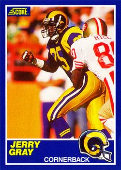 1989 Score #25 Jerry Gray Front