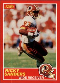 1989 Score #122 Ricky Sanders Front