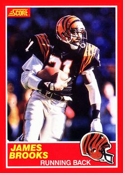 1989 Score #157 James Brooks Front