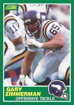 1989 Score #233 Gary Zimmerman Front