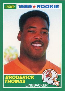 1989 Score #245 Broderick Thomas Front