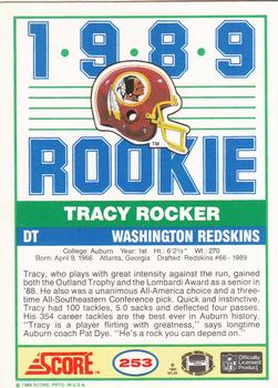 1989 Score #253 Tracy Rocker Back