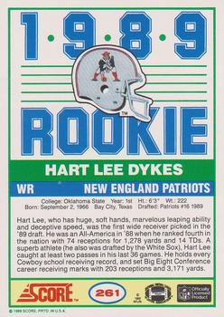 1989 Score #261 Hart Lee Dykes Back