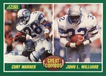 1989 Score #278 Curt Warner / John L. Williams Front