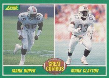 1989 Score #283 Mark Duper / Mark Clayton Front
