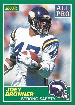 1989 Score #287 Joey Browner Front