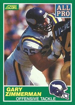 1989 Score #294 Gary Zimmerman Front