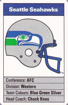 1987 Ace Fact Pack Seattle Seahawks #24 Seahawks Information Front