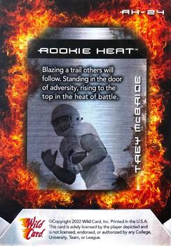 2022 Wild Card Matte - Rookie Heat Black/Orange #RH-24 Trey McBride Back