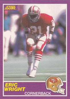 1989 Score Supplemental #377S Eric Wright  Front