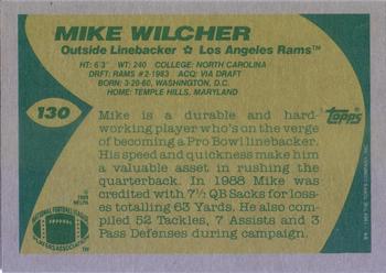 1989 Topps #130 Mike Wilcher Back