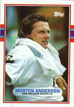 1989 Topps #153 Morten Andersen Front
