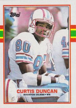 1989 Topps #92 Curtis Duncan Front