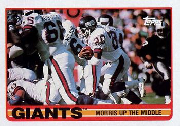 1989 Topps #165 Giants Team Leaders (Morris Up the Middle) Front