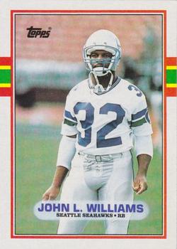 1989 Topps #190 John L. Williams Front