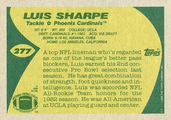 1989 Topps #277 Luis Sharpe Back