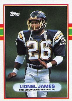 1989 Topps #310 Lionel James Front