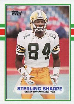 1989 Topps #379 Sterling Sharpe Front