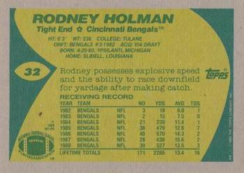 1989 Topps #32 Rodney Holman Back